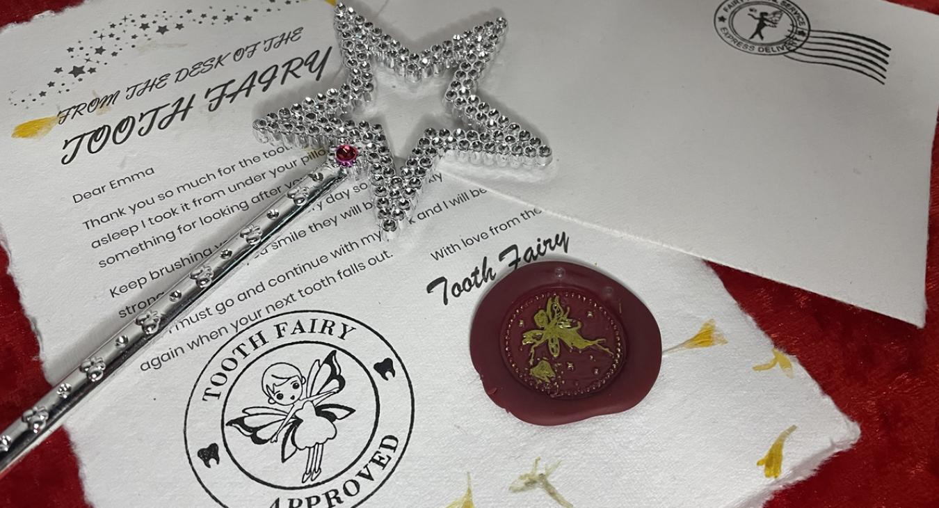 Get Letters From The Tooth Fairy with real wax stamp